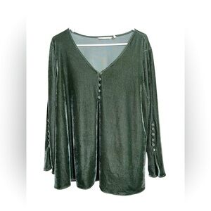 Soft Surroundings Green Blouse